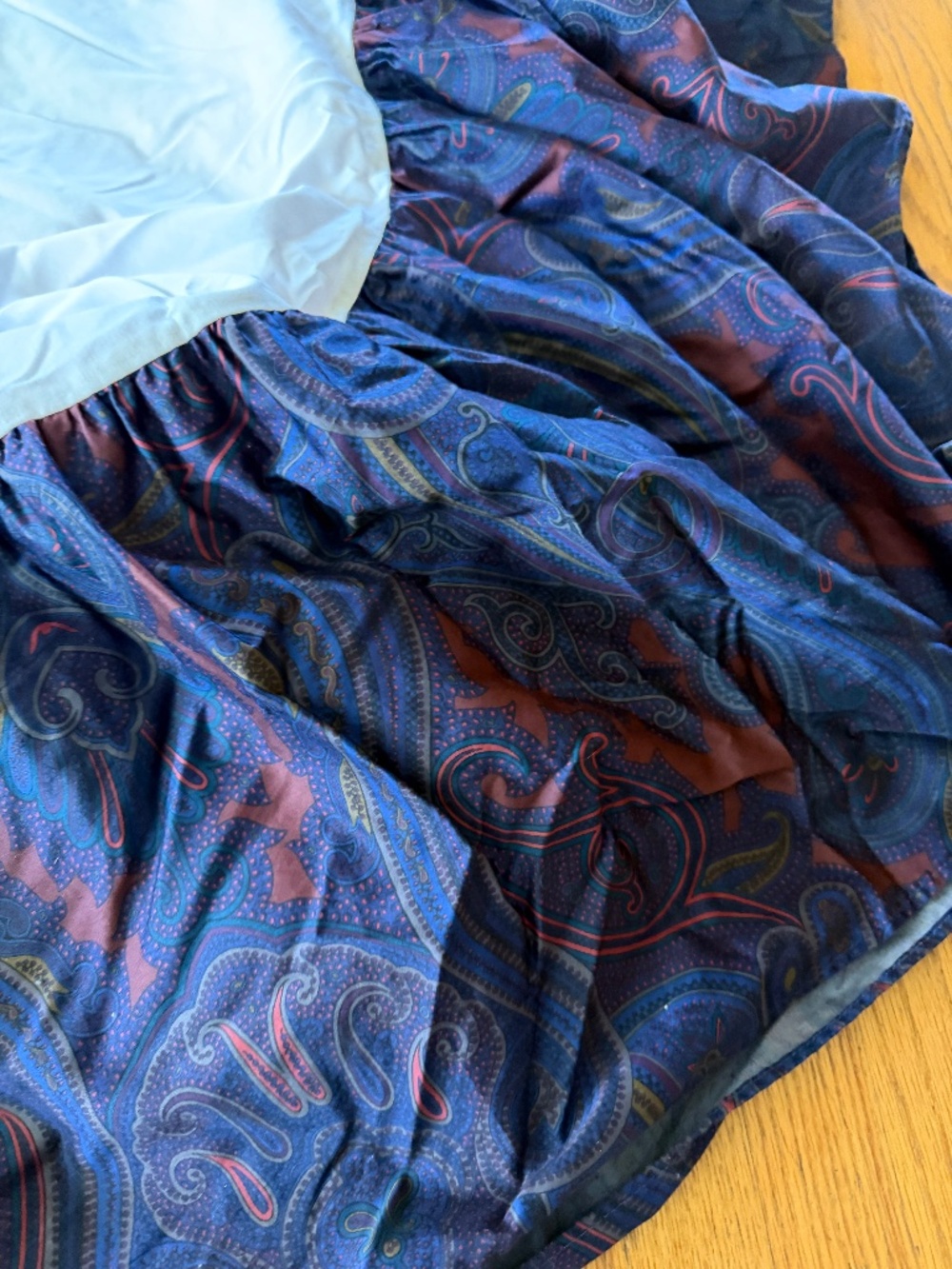 Vintage Lauren Ralph Lauren Millbrook Paisley King Sized Bed Skirt